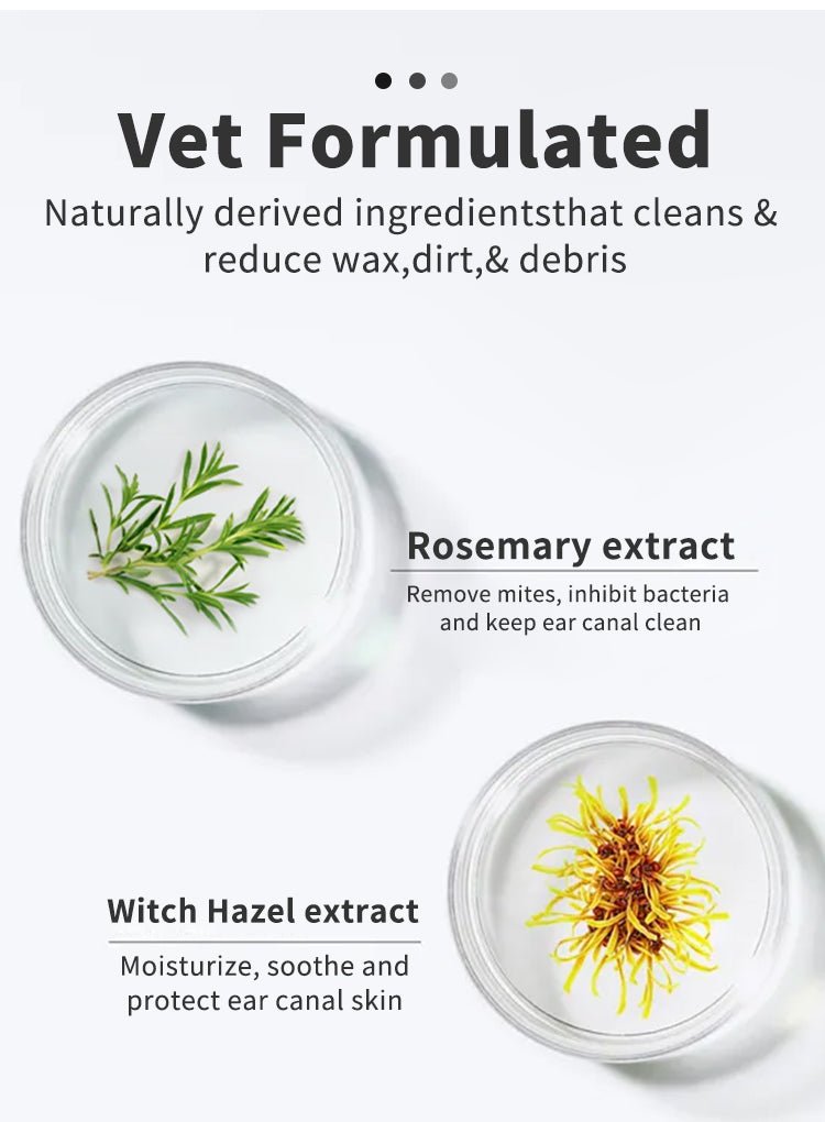 Pet Ear Cleaning Wipes 50 Count Gentle Cleaner for Dogs & Cats - UnCurlX