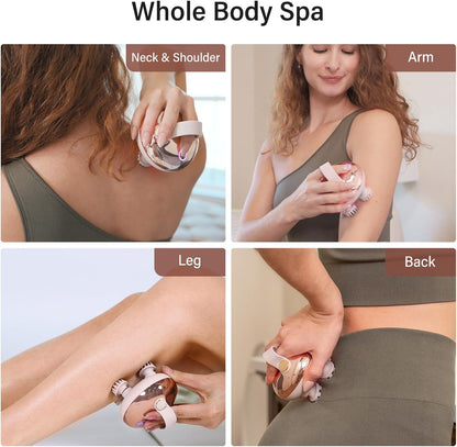 UnCurlX Scalp Massager – Portable Waterproof Head Massager for Stress Relief & Hair Care, Rechargeable | Also for Cats | Gift for Mom & Dad - UnCurlX