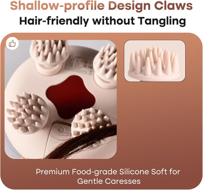 UnCurlX Scalp Massager – Portable Waterproof Head Massager for Stress Relief & Hair Care, Rechargeable | Also for Cats | Gift for Mom & Dad - UnCurlX